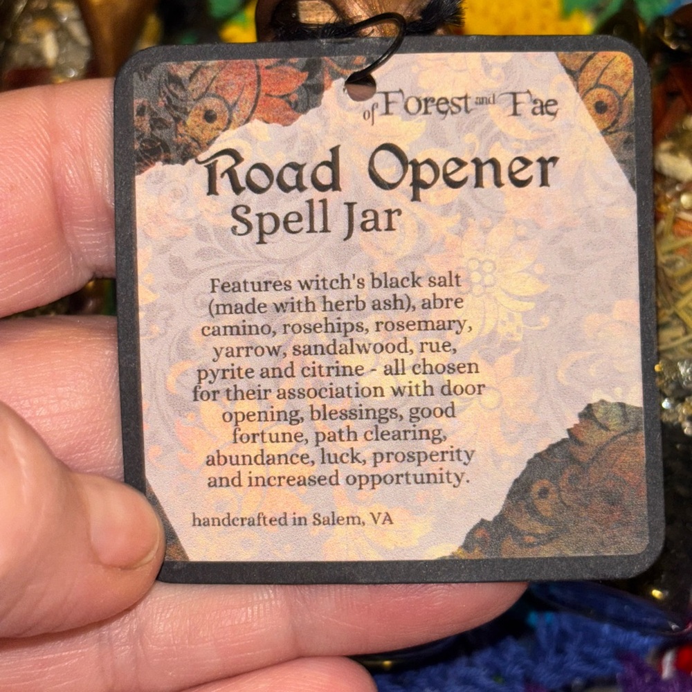 of Forest and Fae Road Opener Spell Jar - Picture 3 of 4